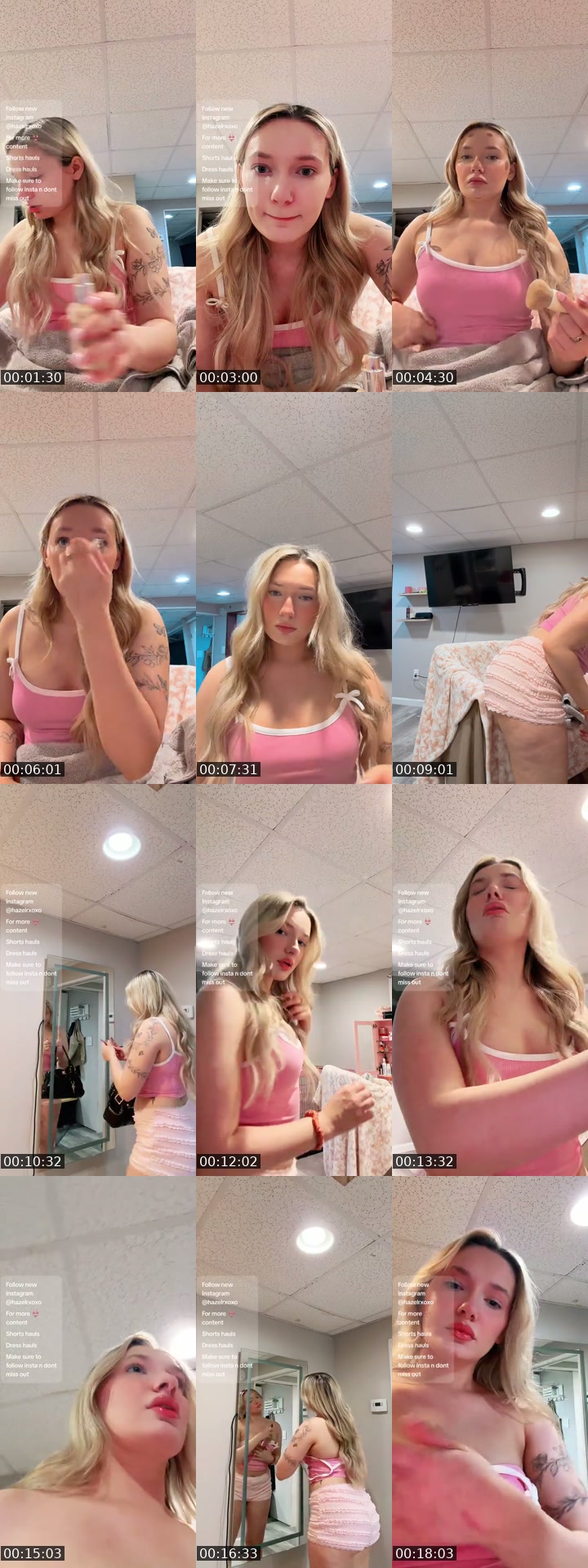 TikTok live: Follow new insta @hazelrxoxo !! by @onlyrosexoxo
