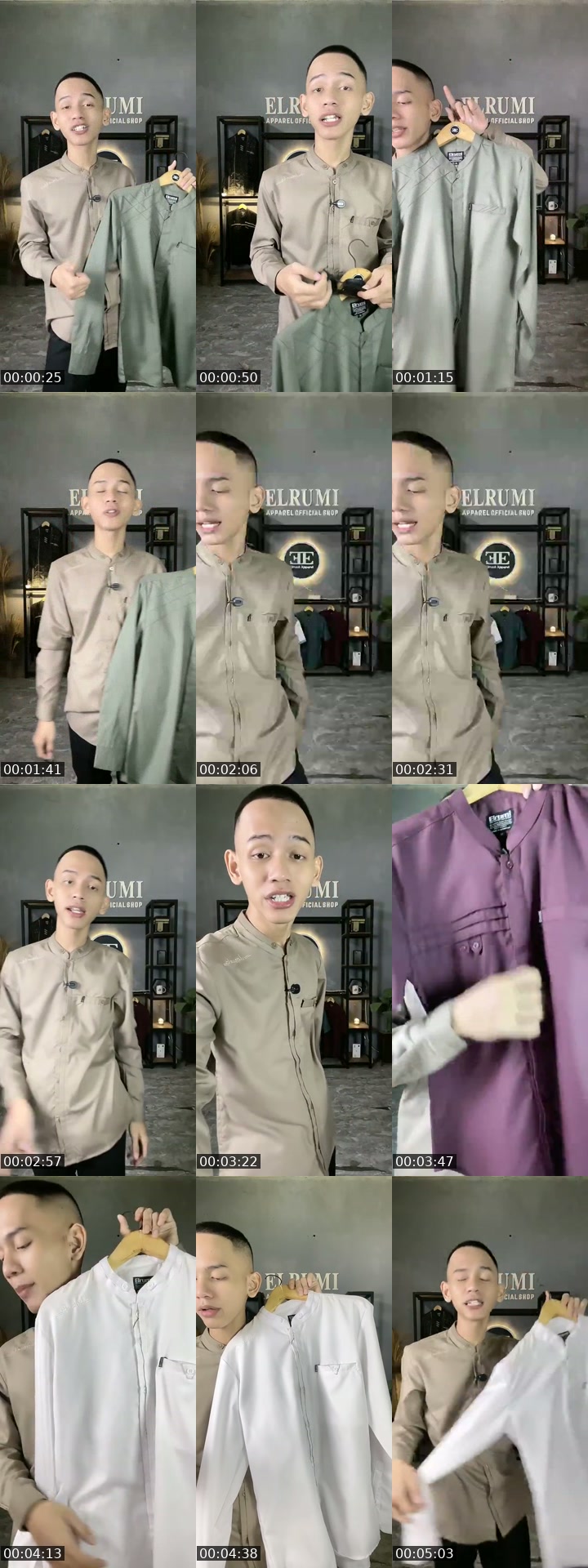TikTok live: Promo baju koko pria by @elrumi_apparel_official