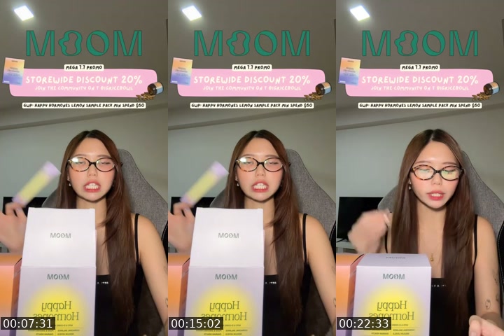 TikTok live: MOOM stream 🌱 by @smolriceee