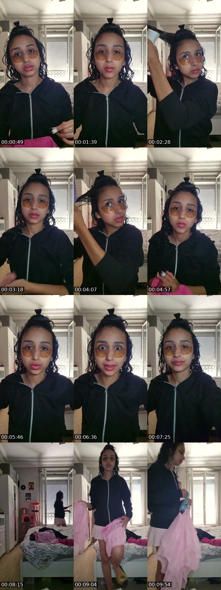TikTok live: curlyhair routine by @maymay_2306