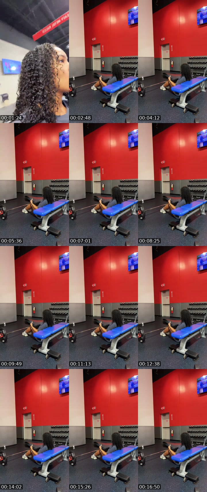 TikTok live: gym session by @ariwitdahoodie