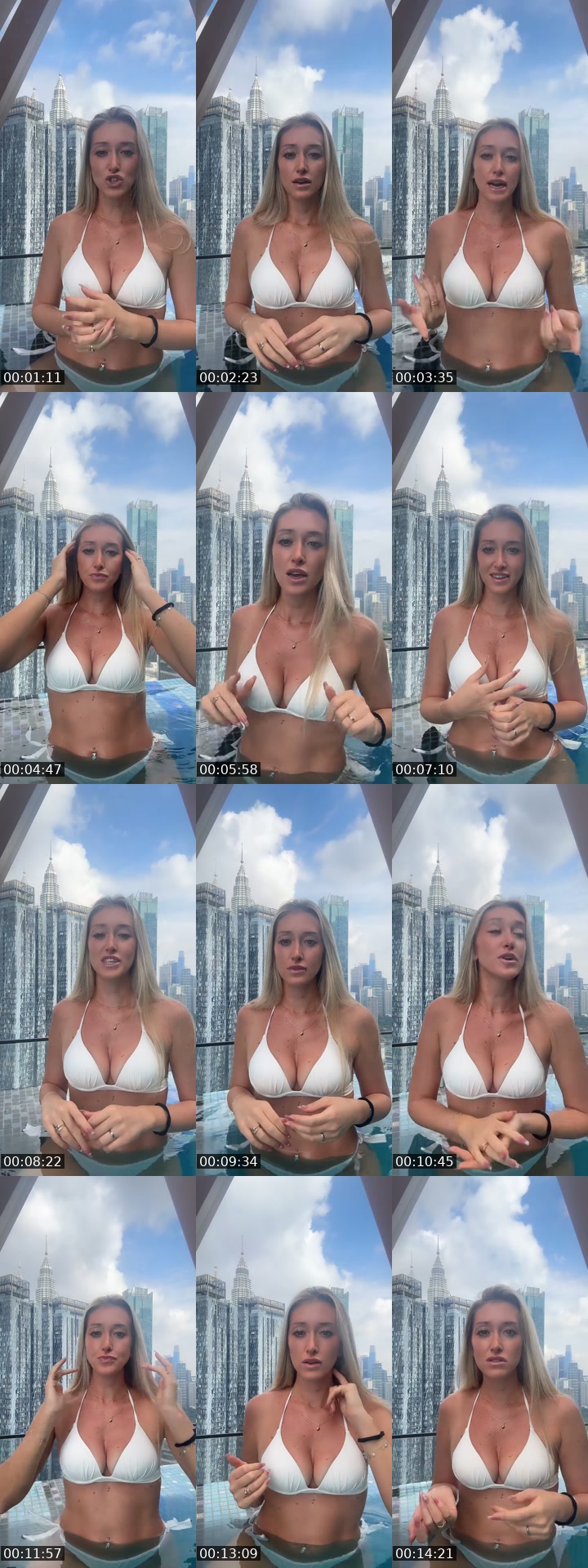 TikTok live: In piscina a Kuala Lumpur by @ladymarloow