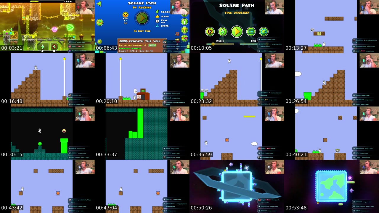 TikTok live: Играем в Geometry Dash by @alex262alex