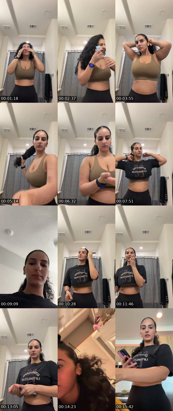 TikTok live: GRWM for the gym 🫶🏻 by @heidiangel_