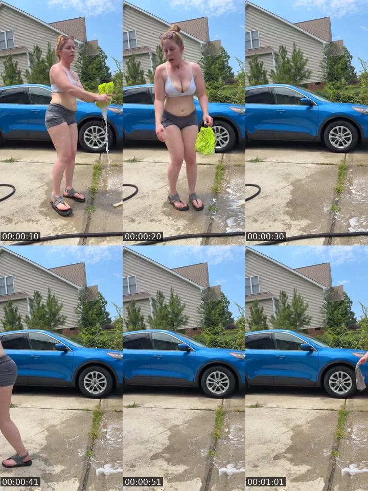 TikTok live: Washing car getting sun by @beskyeee