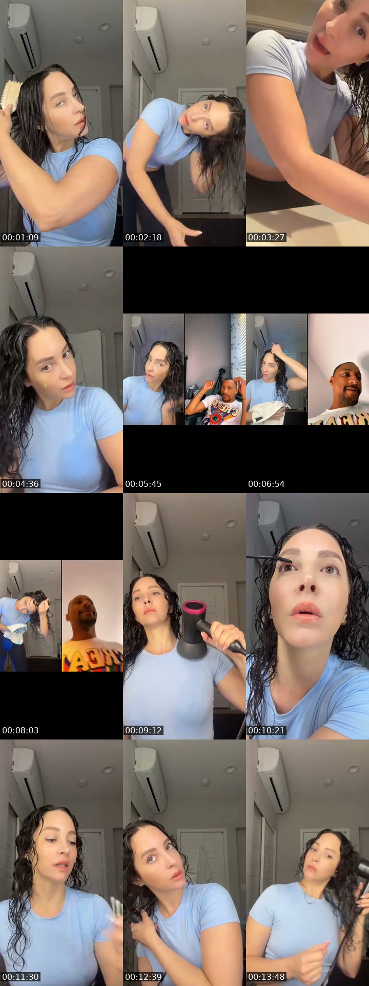 TikTok live: curly hair routine by @fitwithwendy