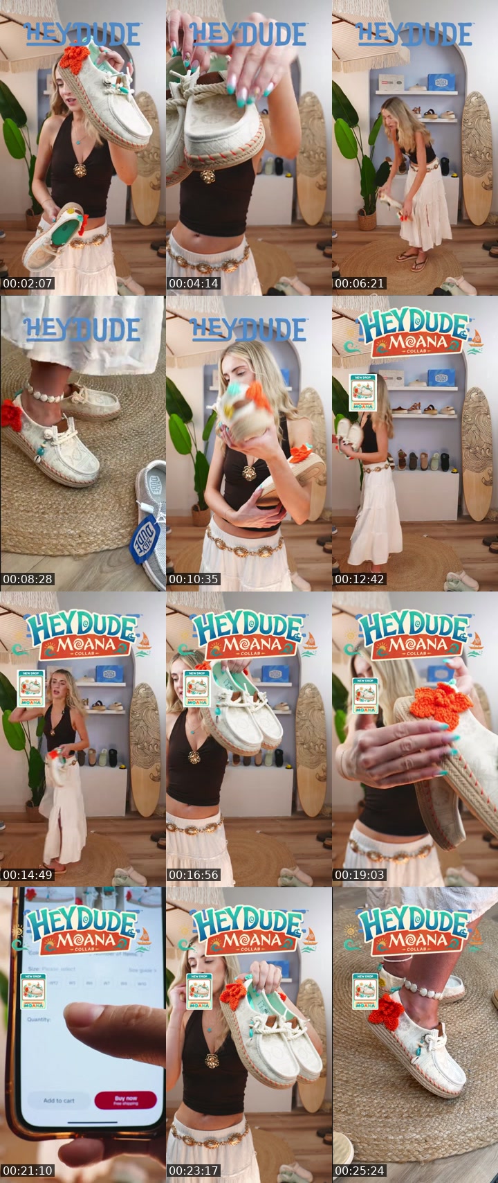 TikTok live: Moana Collaboration Early Drop!! by @heydudeshop_us