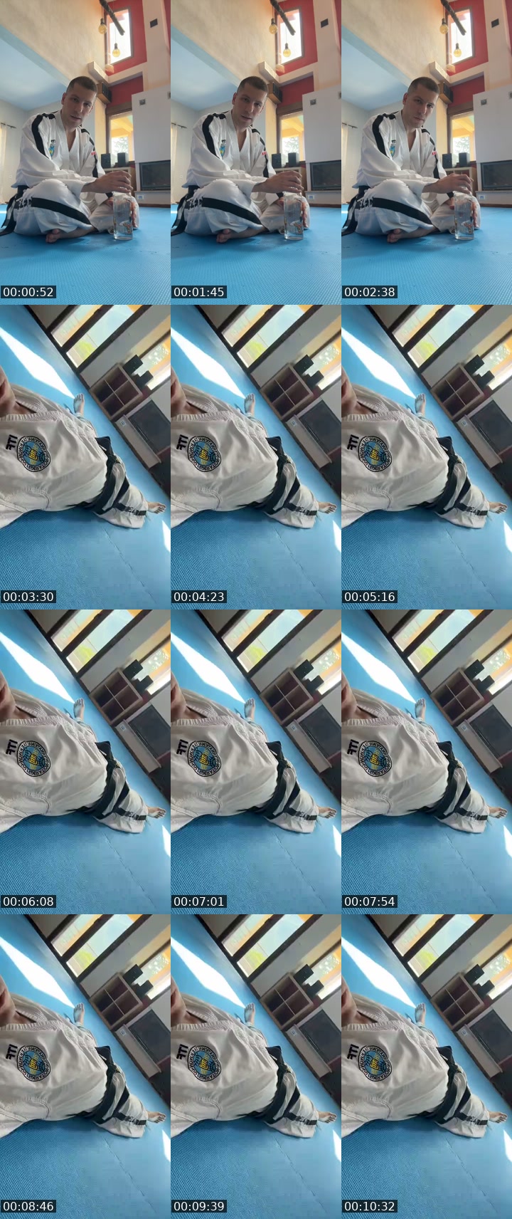 TikTok live: Only stretching today by @taekwondo_ninjako