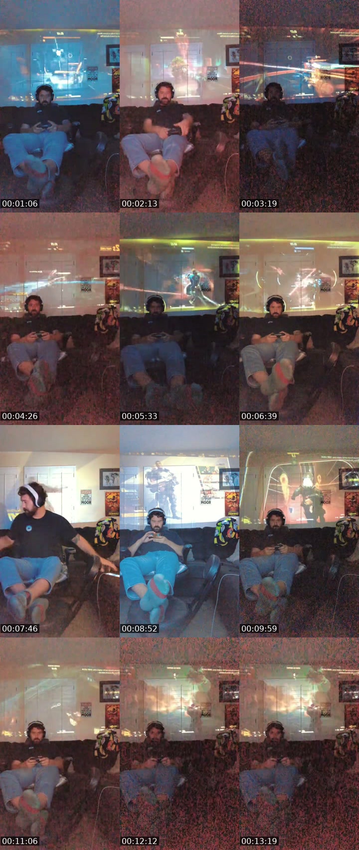 TikTok live: Marvel Rivas on projector by @vikingfootgod