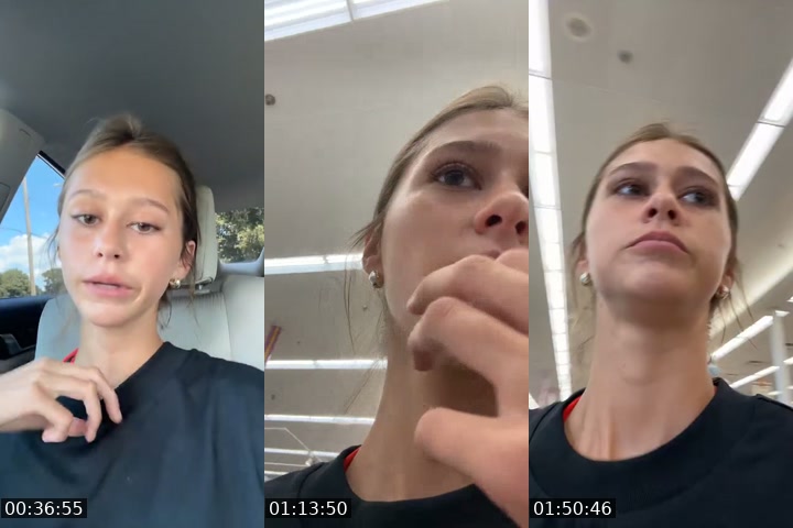 TikTok live: Me, store, pool by @lilmaktok