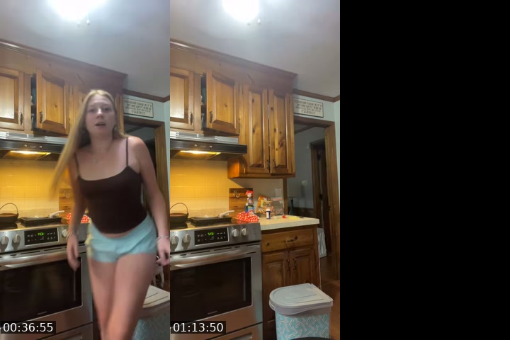 TikTok live: dinner time by @blonde.burden