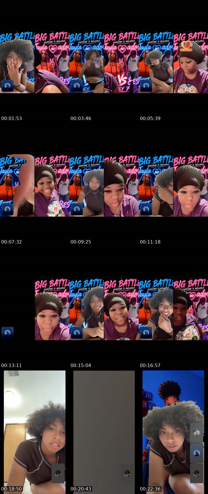 TikTok live: Big battle 7est vs 8est pm by @jayla20221