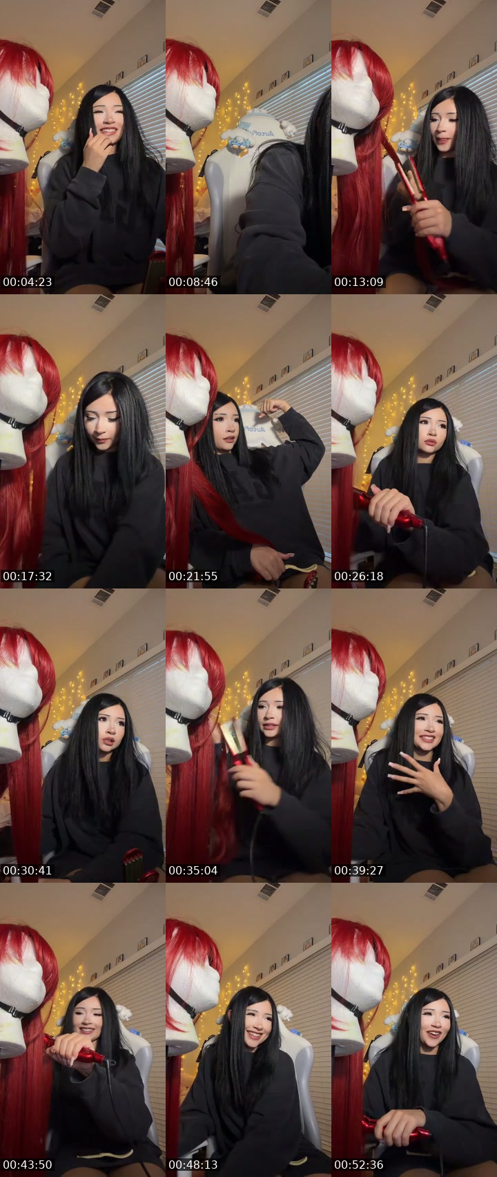 United States TikTok live: wig style and yap (twitch) by @kora.aura