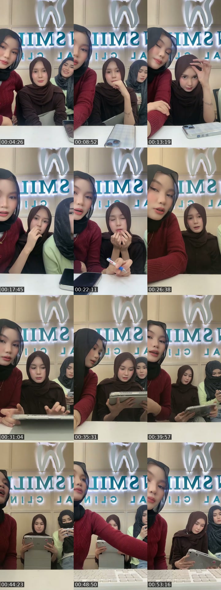 TikTok live: trio is here 😜 by @farahain143