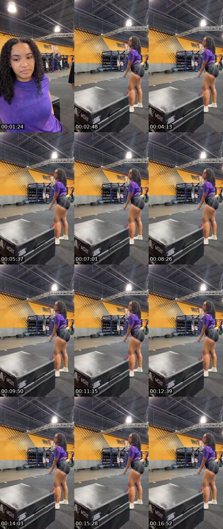 TikTok live: gym session by @ariwitdahoodie