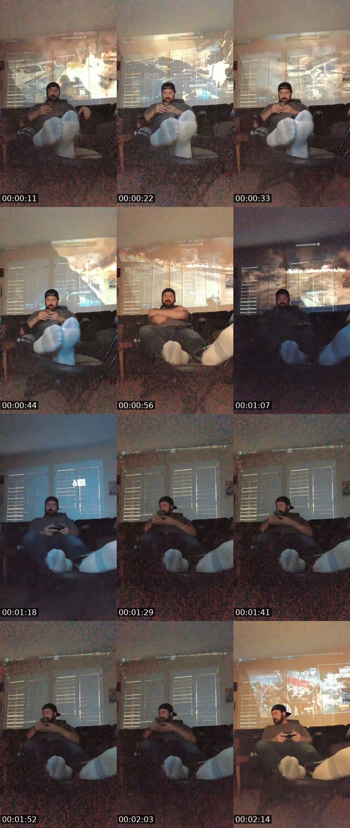 TikTok live: Marvel Rivas on projector by @vikingfootgod