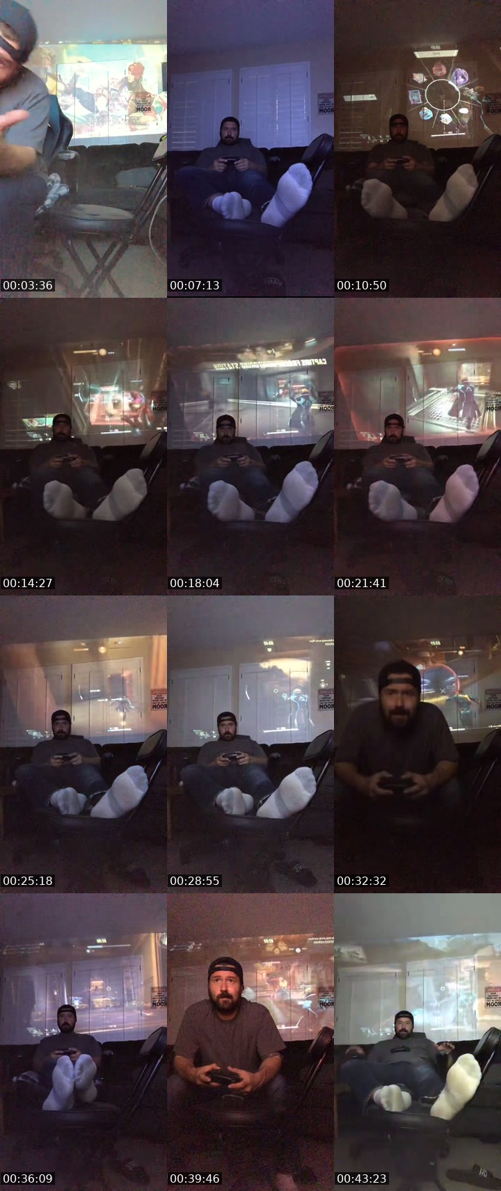 TikTok live: Marvel Rivas on projector by @vikingfootgod