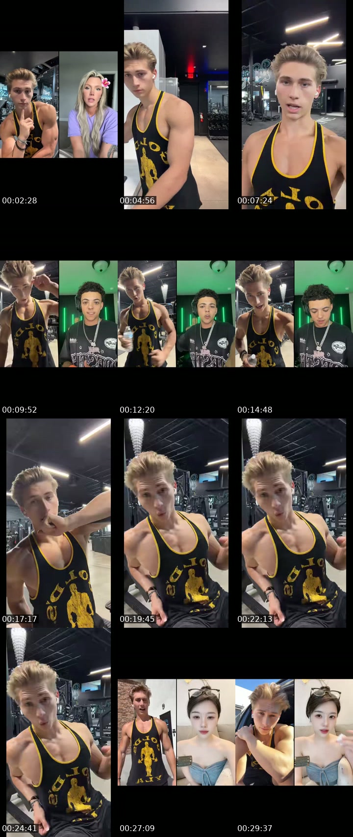 TikTok live: Chest day! by @aiden_wiesner_