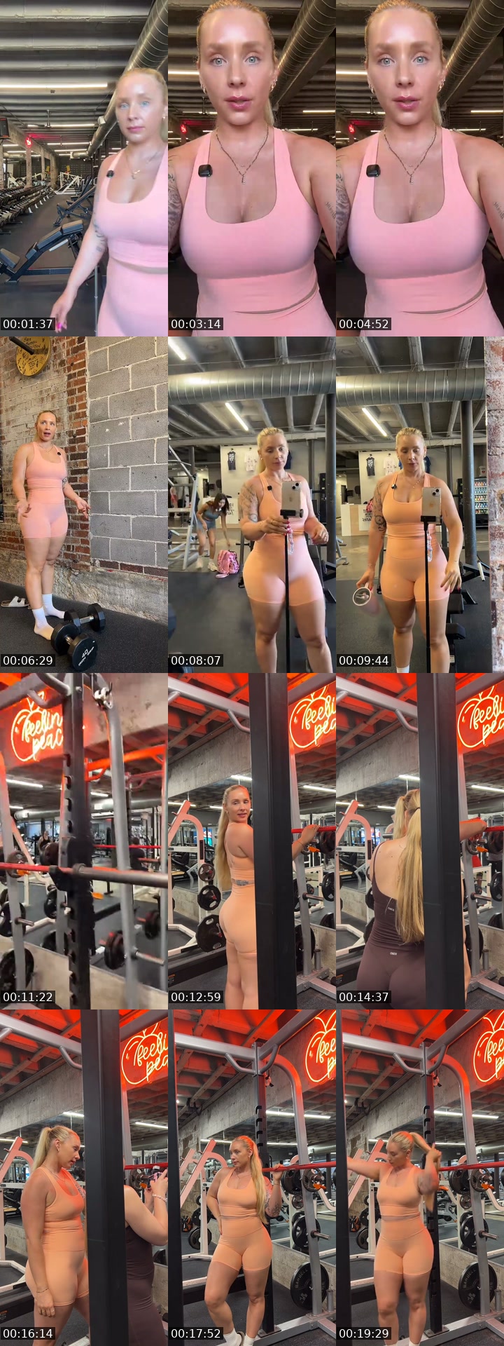 TikTok live: peachy workout 🍑 by @iam__jessicalauren