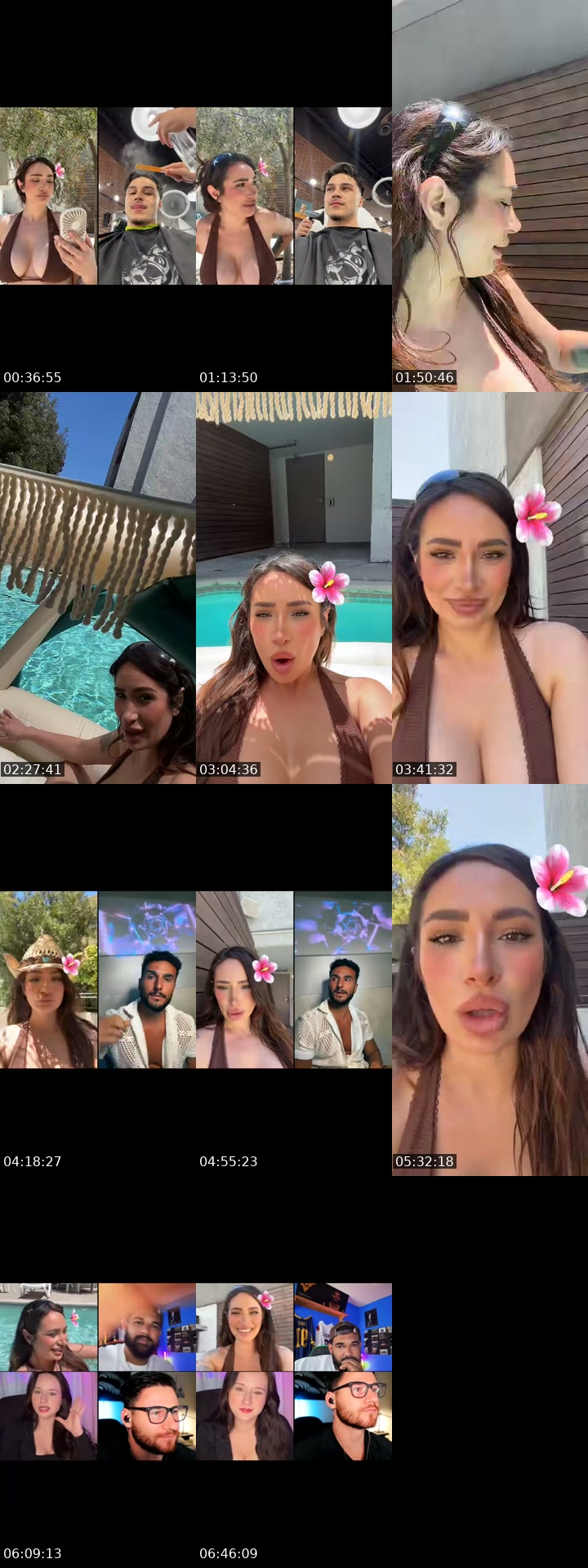 TikTok live: pool day ☀️💦🔫 by @eleneanickola