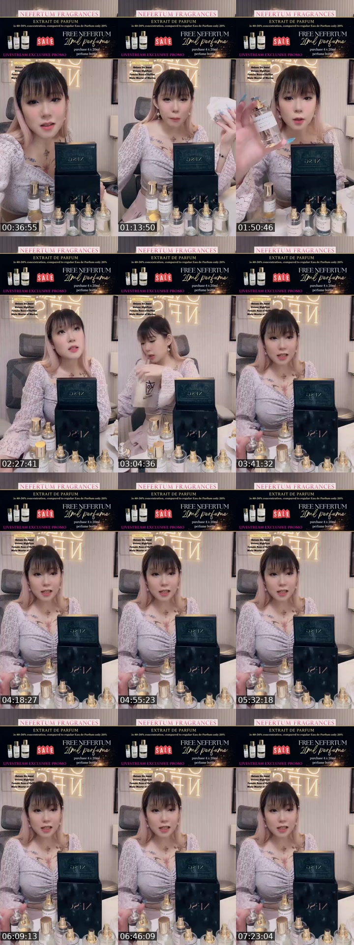TikTok live: NFSG perfume 7.7 by @nefertumsg