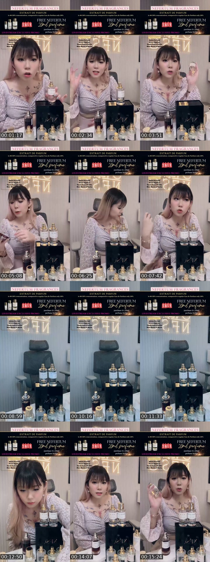TikTok live: NFSG perfume 7.7 by @nefertumsg
