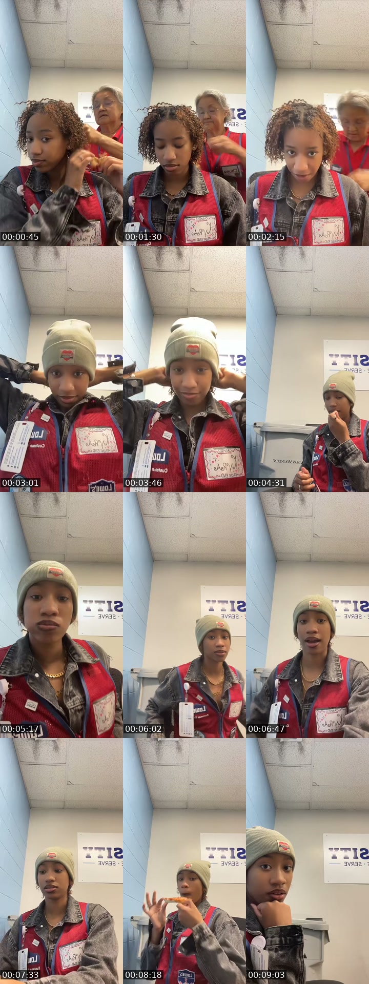 TikTok live: at workkkk by @kyraaaloverrs