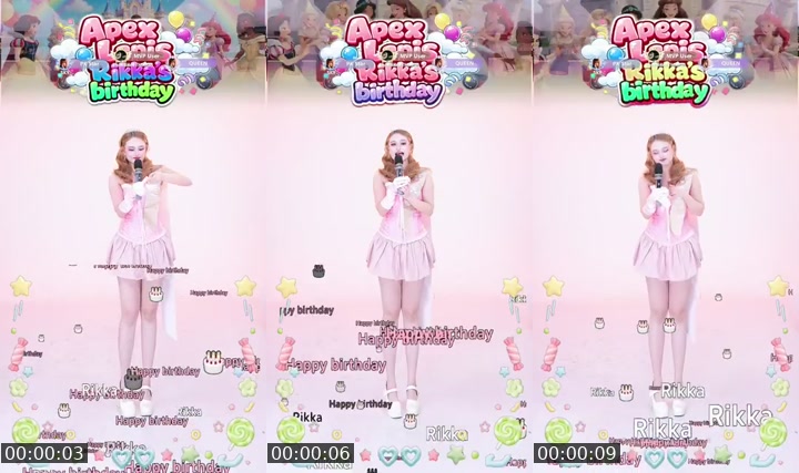 TikTok live: RIKKA'S BIRTHDAY by @apex_lapis