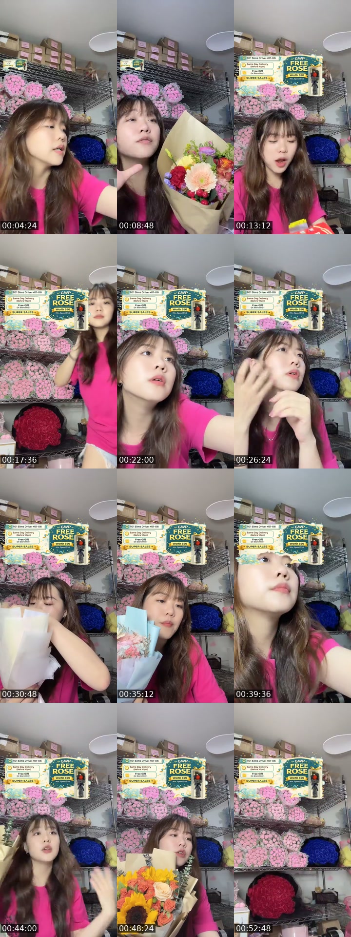 TikTok live: Singapore Best Florist by @flowershopsg