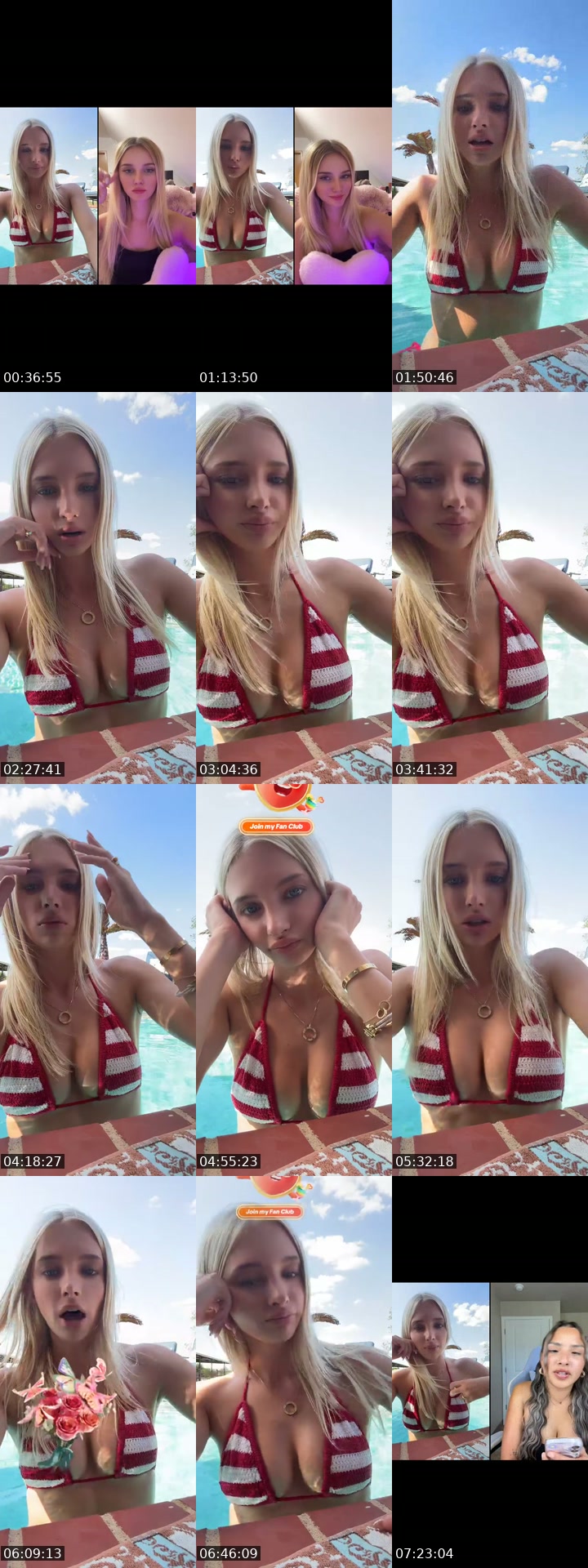TikTok live: Pool day by @heartlygreyy