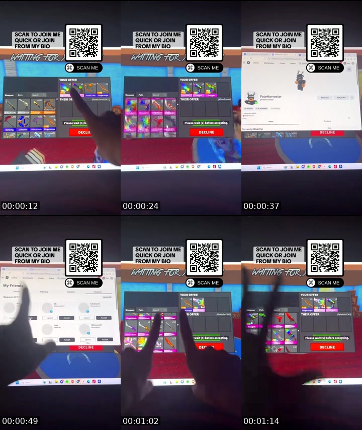 TikTok live: roblox mm2 upgrading by @rblx.streams.live