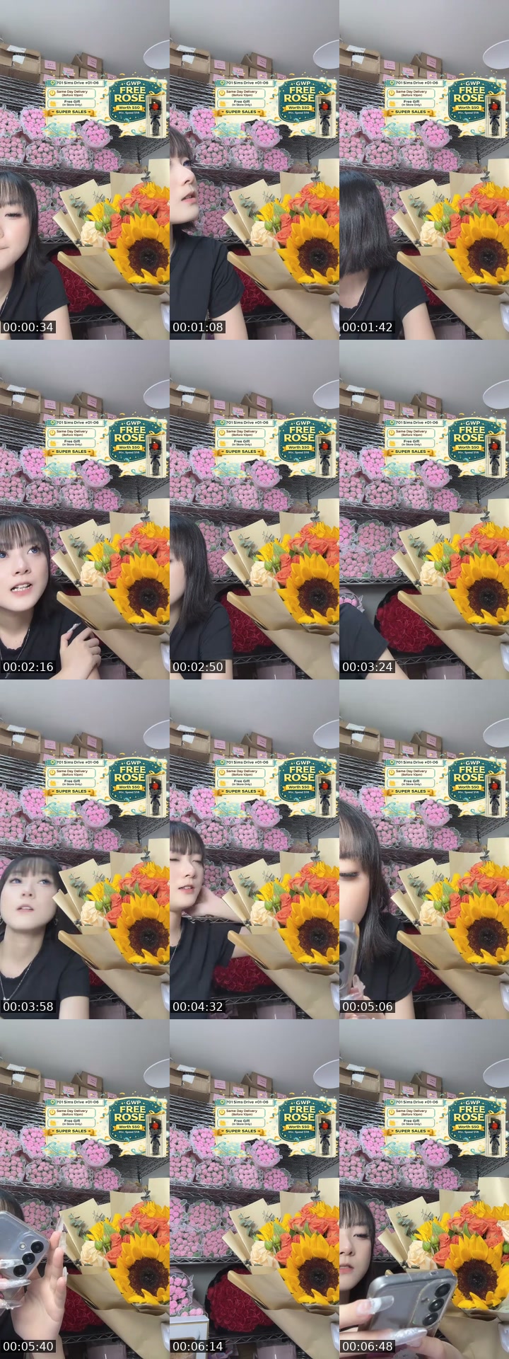 @flowershopsg TikTok live from 2026-07-11