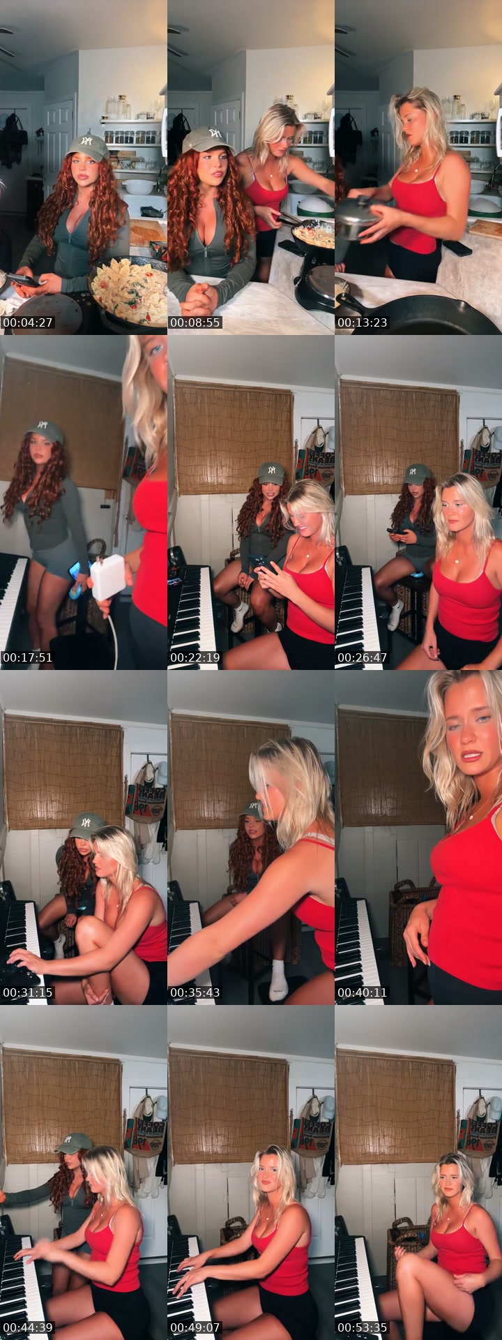 TikTok live: Cooking for Ashley  later piano by @lizzie25k