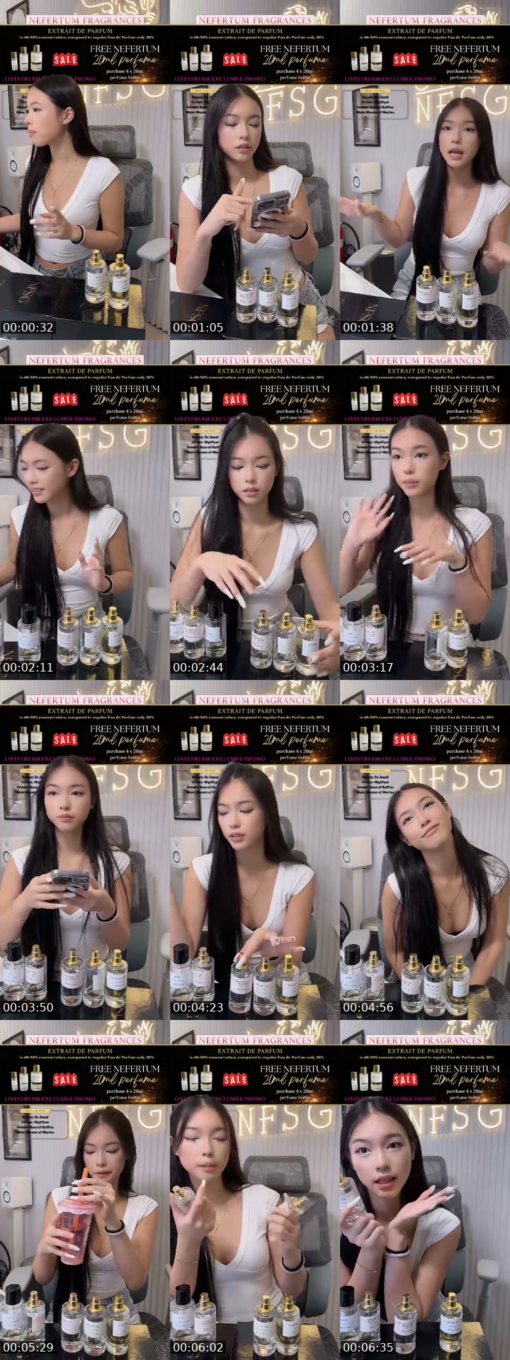 TikTok live: NFSG perfume 7.7 by @nefertumsg