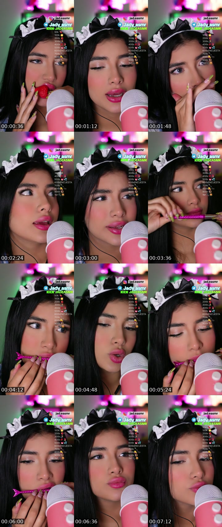 TikTok live: #ASMR by @jadylovve