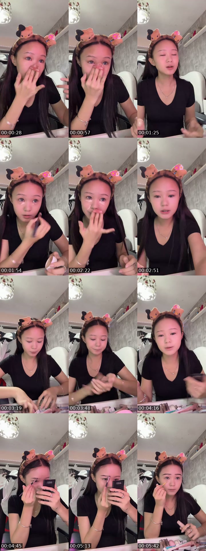 TikTok live: grwm by @unun_eyy
