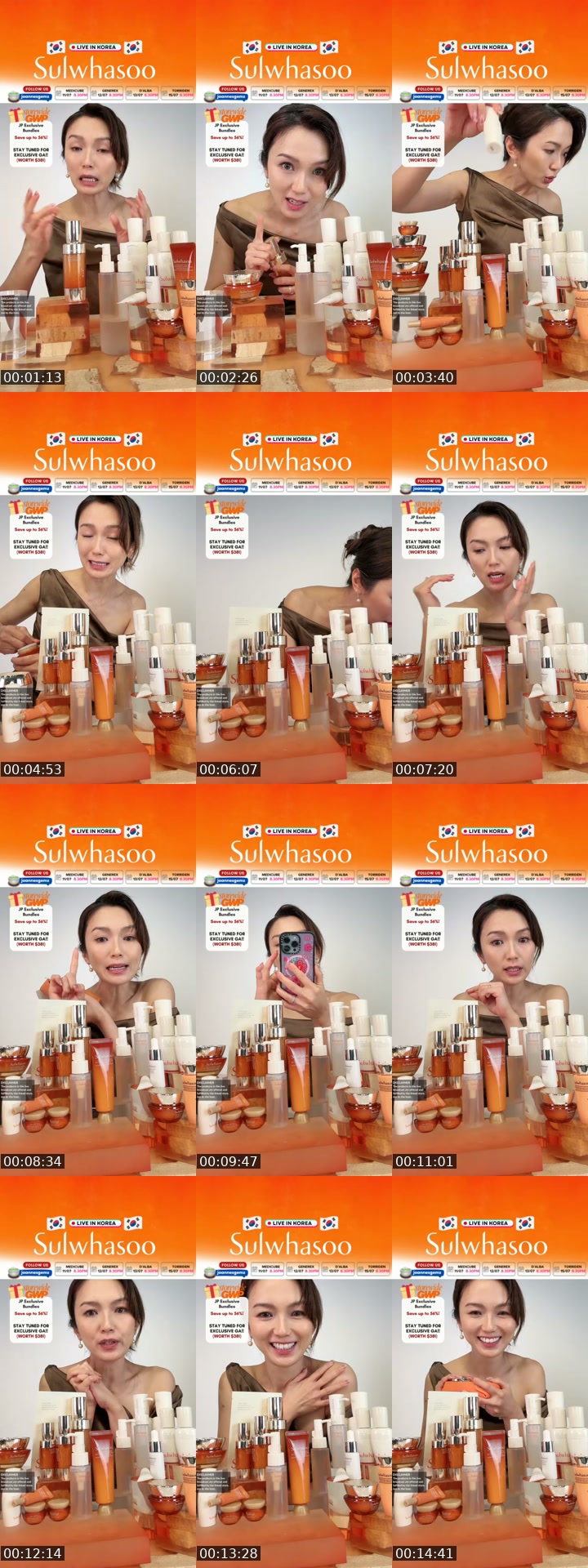 TikTok live: KFEST - JP x SULWHASOO by @joannepehshop