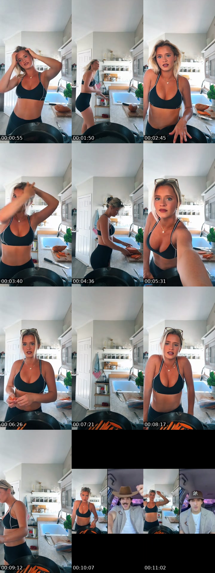 TikTok live: Post workout cookin by @lizzie25k