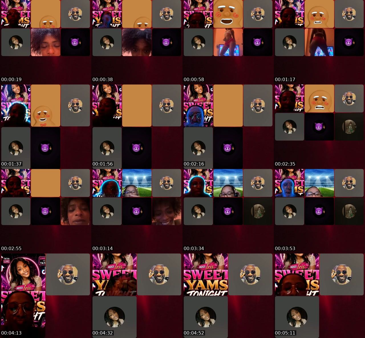 TikTok live: sweet yams night by @irisbu49