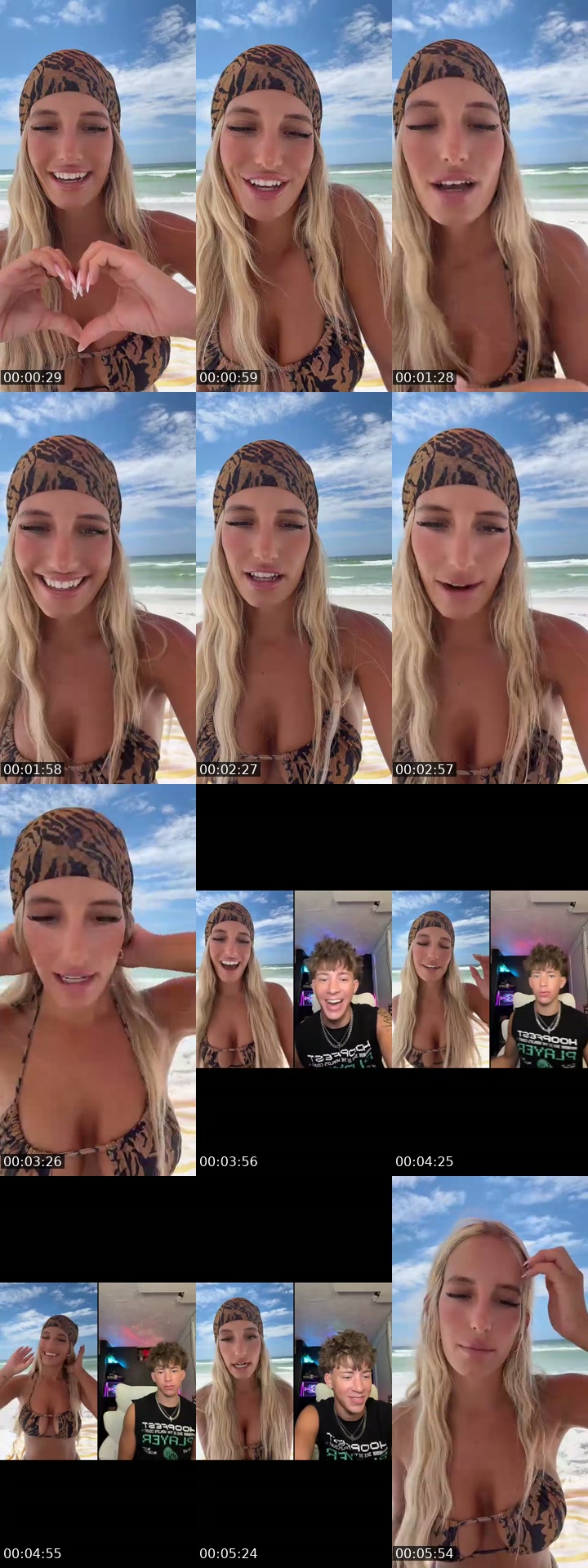 TikTok live: Hannah 🍌’s live - Beach live by @hannahkotickk