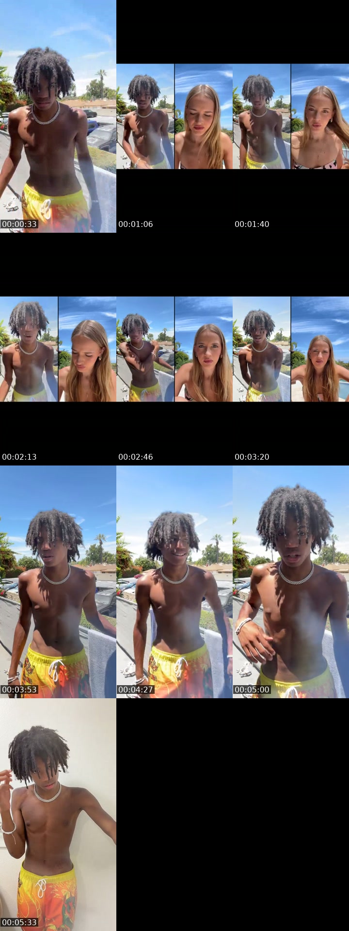 TikTok live: JUMPING IN THE POOL by @natesnichelife