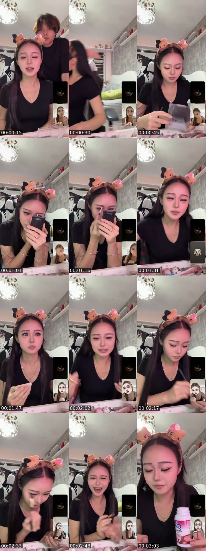 TikTok live: grwm by @unun_eyy