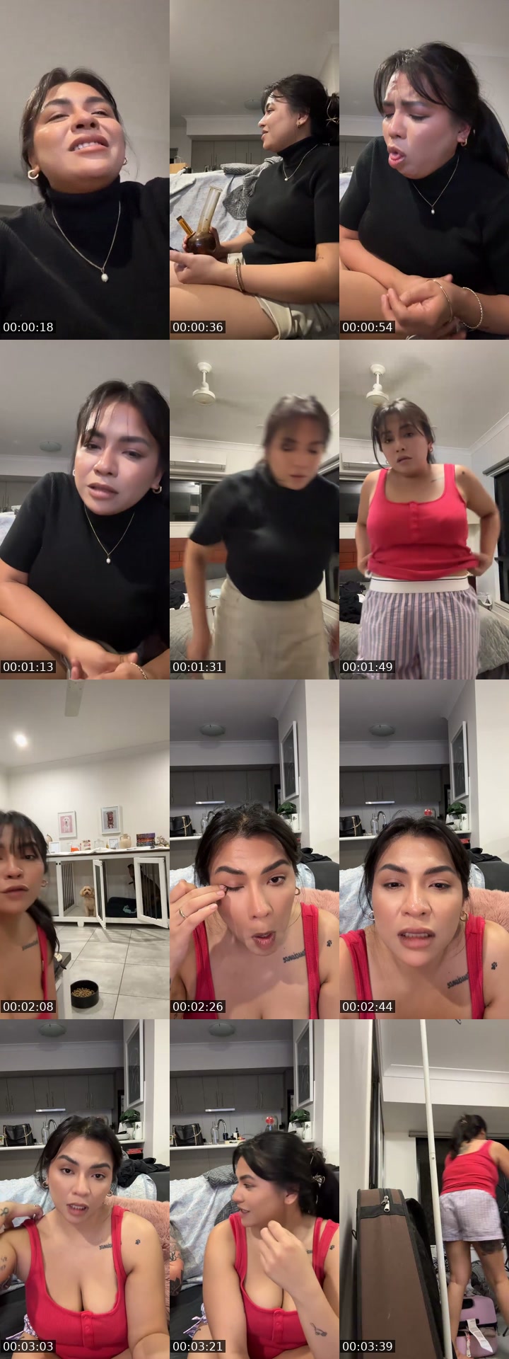 TikTok live: Chill Saturday night at home 😴 by @candy_mintsss