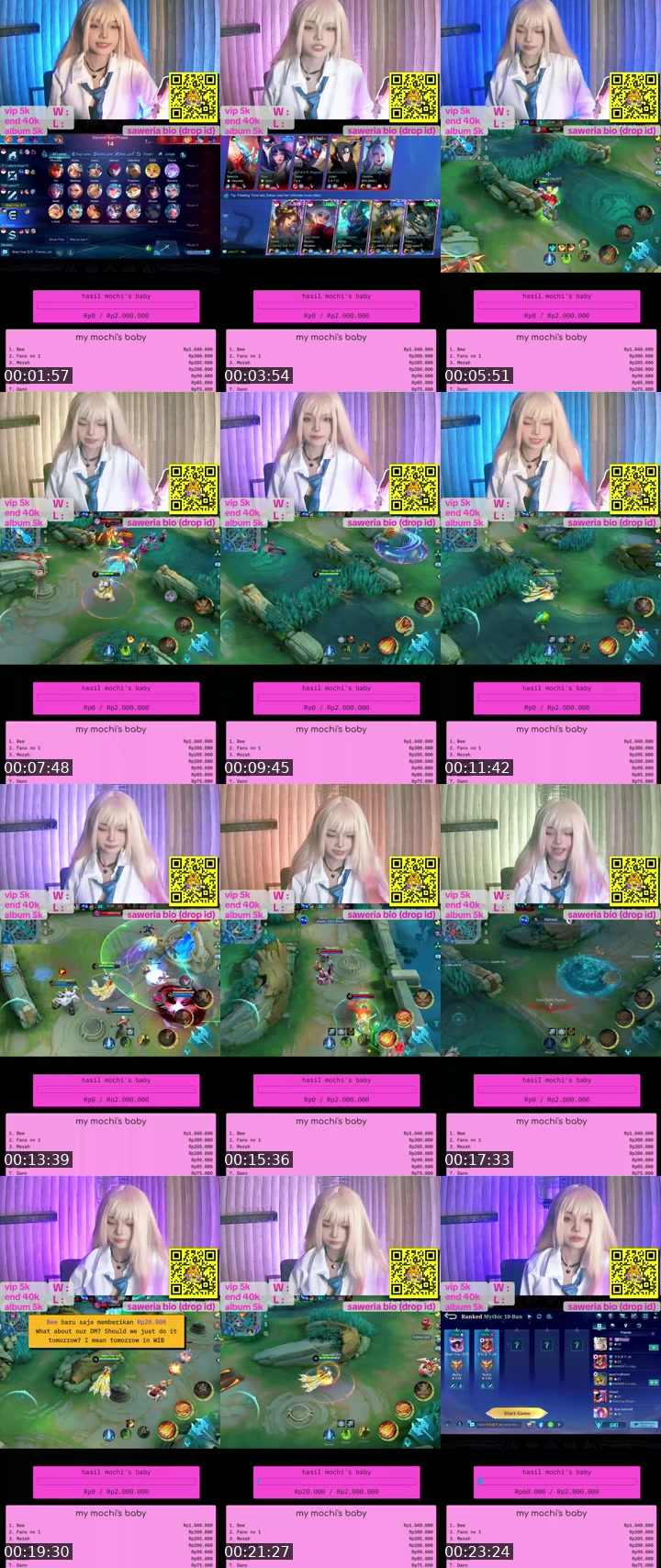 TikTok live: push w me by @hammochii