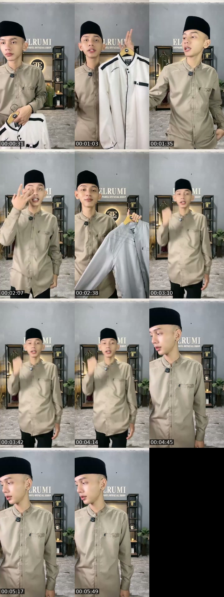TikTok live: Promo baju koko pria by @elrumi_apparel_official