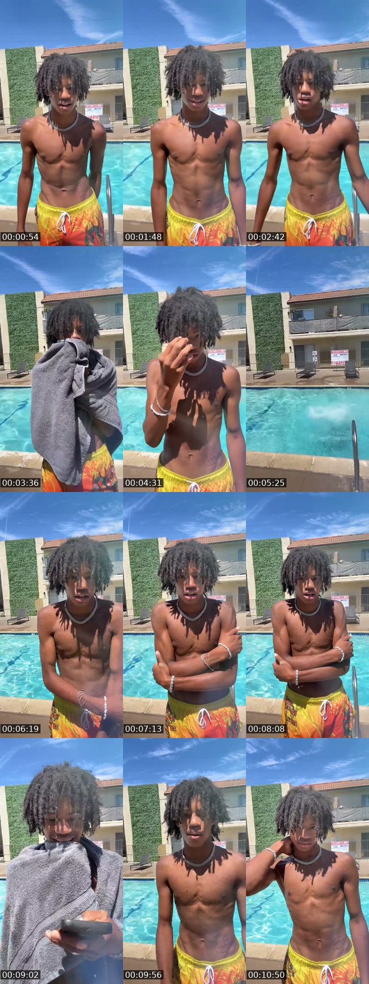 TikTok live: JUMPING IN THE POOL by @natesnichelife