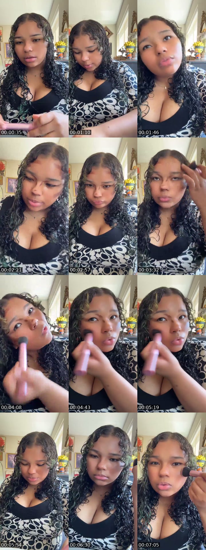 TikTok live: grwm by @livialoree