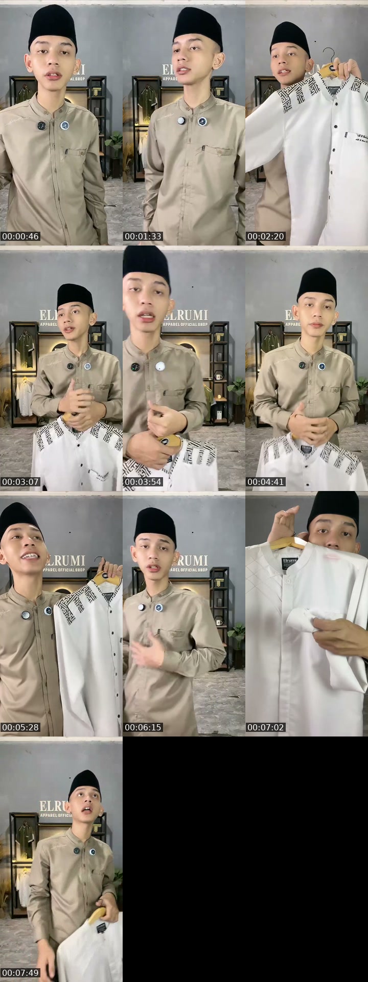 TikTok live: Promo baju koko pria by @elrumi_apparel_official
