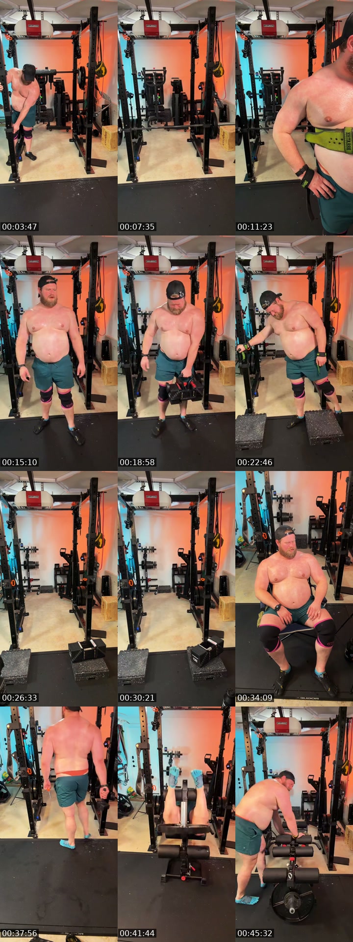 TikTok live: Squats with dad by @hornhulk