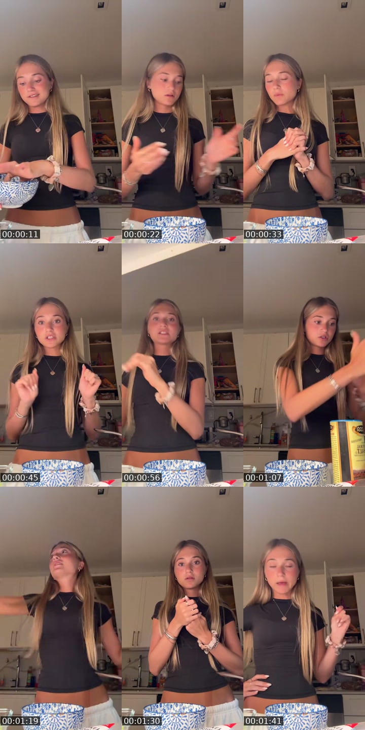 TikTok live: cook w me by @allegrasgrwm